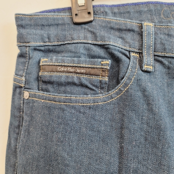 Calvin Klein Jeans Slim Fit Denim Jeans Size 38x32 - Picture 9 of 14